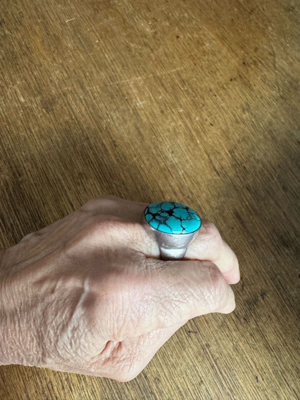 Turquoise silver ring - Picture 3 of 7